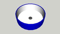vasque rombo 45 bleu blanc