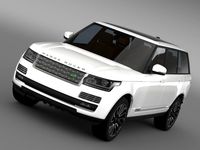 Range Rover Autobiography LWB L405 2014 3D Model