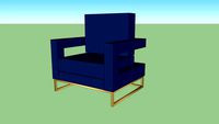 TOV Furniture Avery Navy Velvet Chair