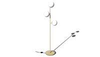Lampadaire 3 globes opaline, MORICIO, La Redoute, 212,49