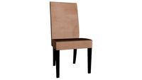 83297 Padded Chair Econo Slim Velvet Rose
