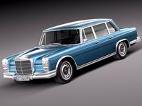 Mercedes Benz 600 w100 1963 to 1981 3D Model