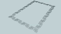 Art nouveau border.