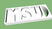 MSU Keychain