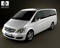 Mercedes Benz Viano Extralong 3D Model