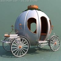 pumpkin cart 3D Model