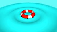 lifebuoy + water