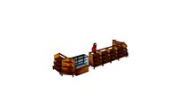 Wooden bakery stand