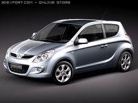 Hyundai i20 3door 3D Model