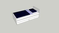 SLÄKT IKEA bed frame with storage SLAKT