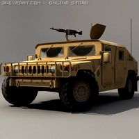 Hummer yellow 3D Model