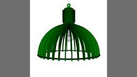 Circulaire akoestische industrielamp 'Seattle' - 120 cm