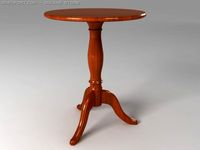 Table for a table lamp 3D Model
