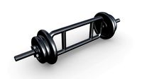 Triceps weight bar with weights