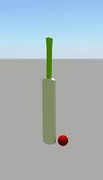 Bat and ball 3D Model