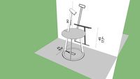 Table with Lamp ALBINO HORM