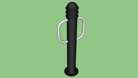 R-7903-FL-RSA bike bollard