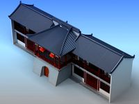 Chinese Building 13 3D Model