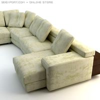 Corner Sofa Photorealistic 3D Model