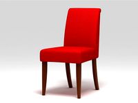 Poppy red chair 3D Model