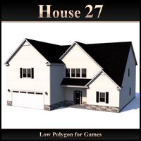 Low Polygon House 27 3D Model