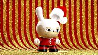 Kidrobot Santa Claus 12 inch Christmas Set Dunny