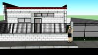 80 sq.m Bungalow cinder block house