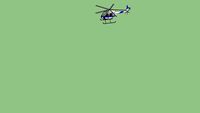 swooping helicopter
