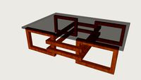 6 WOOD RINGS - COFFEE TABLE