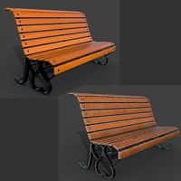 Bench with hearts