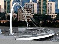 Millenium Bridge Dubai Mapped 3D Model