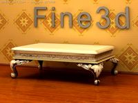 Antique09Table030b 3D Model