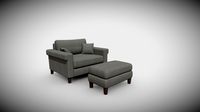 SKP 1P Sofa + Ottoman