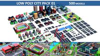 Low Poly City Pack 01 Collection