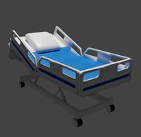 Medical bed Low Poly