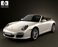 Porsche 911 Carrera Cabriolet 2011 3D Model