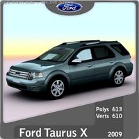 2009 Ford Taurus X station wagon 3D Model