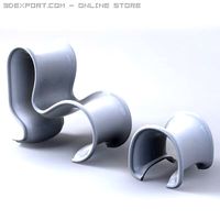 Fiocco Chair 3D Model