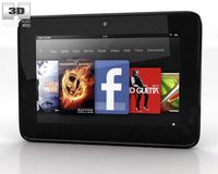 Amazon Kindle Fire HD 7 inches 3D Model