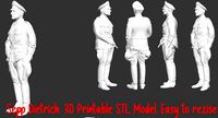 Sepp Dietrich 3d Printable STL Easy to resize