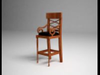 Download free Chair Hairwood 3D Model