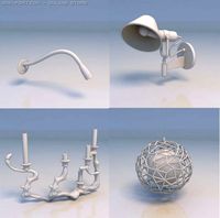 Light pendant light wall lamp 3D Model