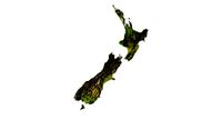 3D relief of New Zealand C4D FBX STL