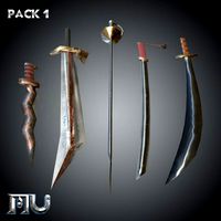 mu online lowpoly swords pack 1