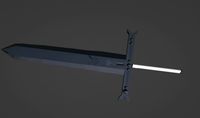 One Piece Mihawk sword Kokuto Yoru free VR / AR / low-poly 3D model