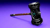 high-poly hammer