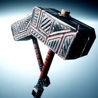 molot-game ready low poly battle hammer model