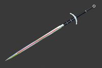 a one and a half sword in the fantasy style