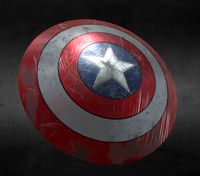 captain america battle worn shield