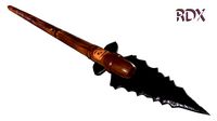 stone age spear for hunting low-poly